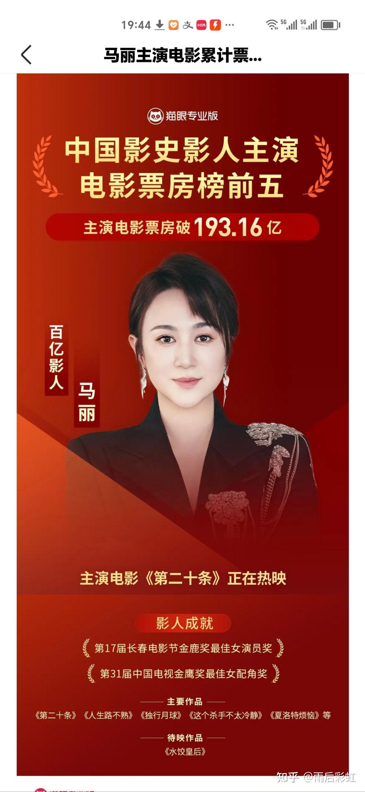 贾玲成为中国影史第4个票房百亿女演员,其它3人是谁?