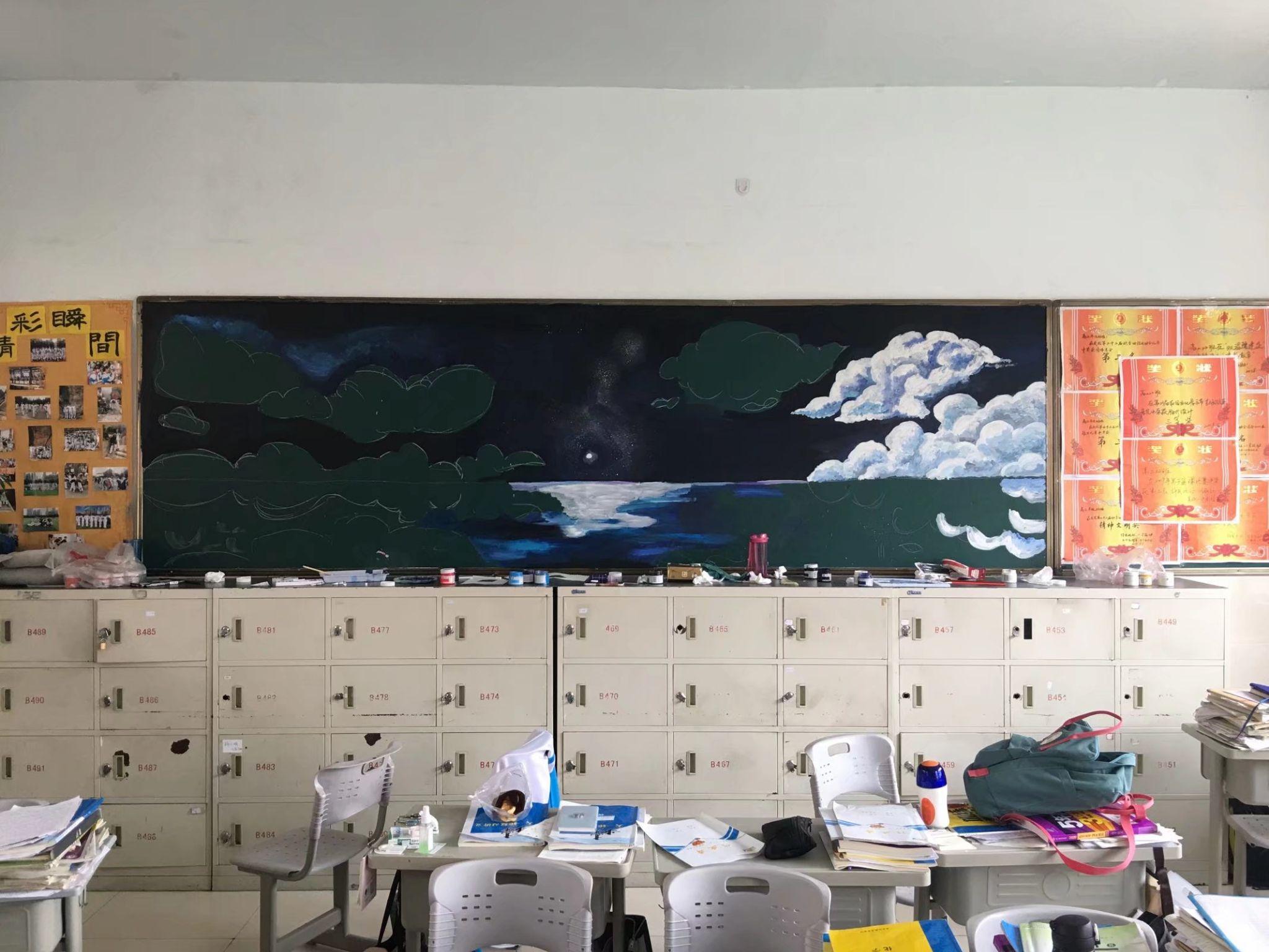 高三第一次黑板报,怎么构图?要大气点,有没有什么点子? - 知乎