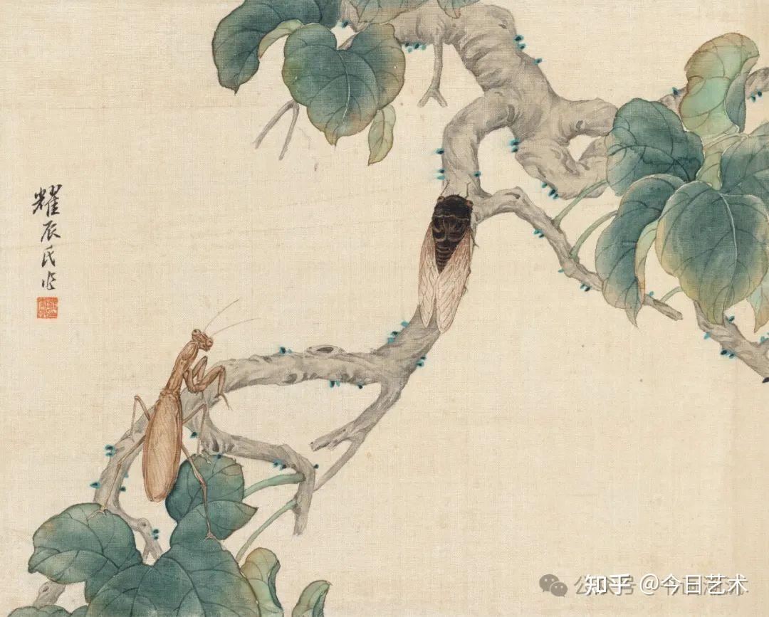 肉筆 水墨画 刘奎龄 全能画家刘奎龄100副高清工笔花鸟画欣赏！！！_中国_作品_传统