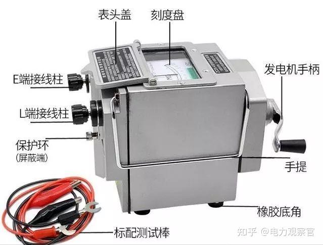 摇表(兆欧表)使用教程,只要认字就能学! - 知乎