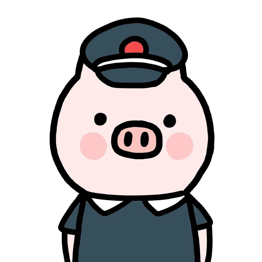 小猪可爱的头像男生图片