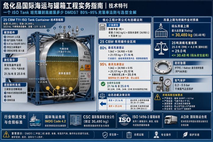 一个 ISO Tank 到底能装多少 DMDS？揭秘 80%–95% 充装率法则与选型全解 - 知乎