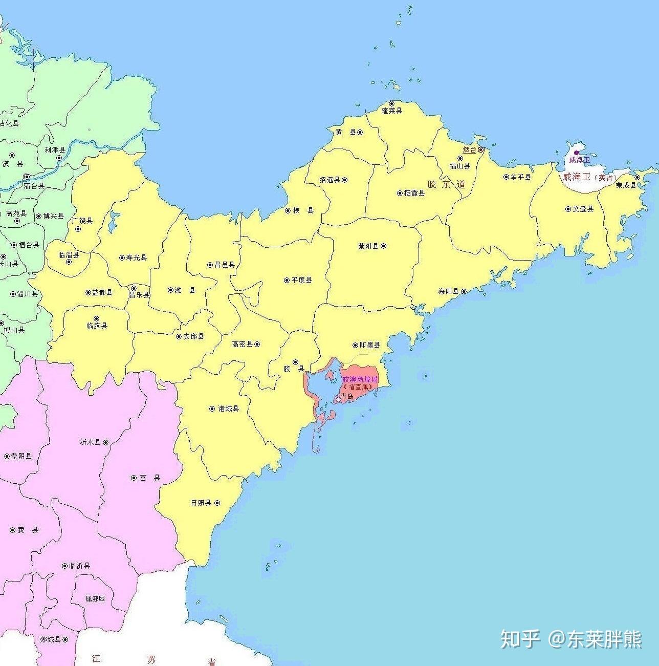 胶东半岛历史地图(八):民国 - 知乎