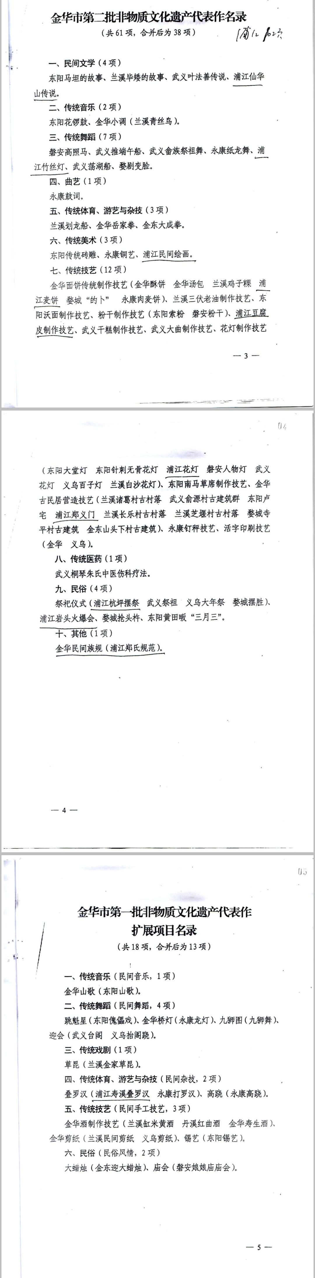 浙江省金华市市级非物质文化文化遗产名录(批次) - 知乎