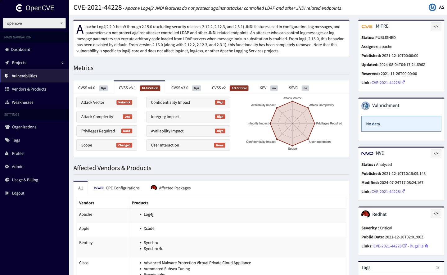 OpenCVE:一款自动收集NVD、MITRE等多源知名漏洞库的开源工具,累计收录CVE 27万+ - 知乎