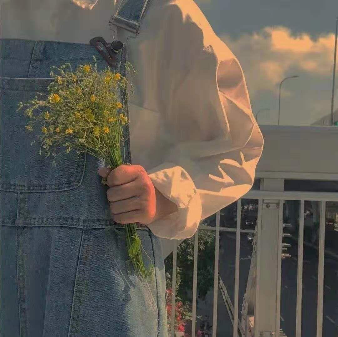 有没有像这样的头像,手拿花的? - 知乎