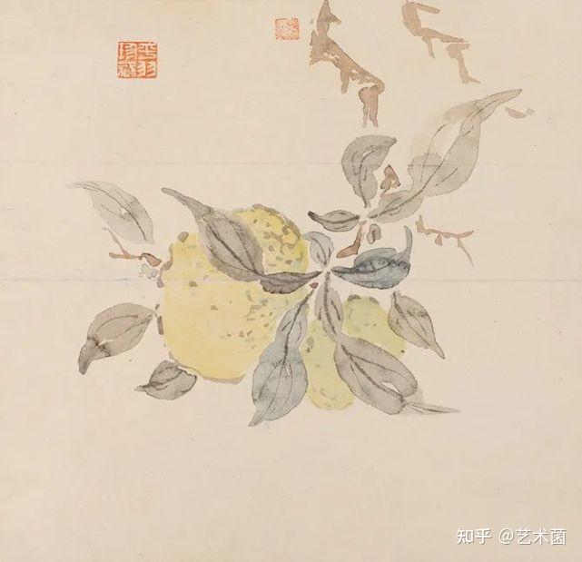 京剧大师梅兰芳花鸟画《花卉集锦册》欣赏- 【掛け軸】「壽字