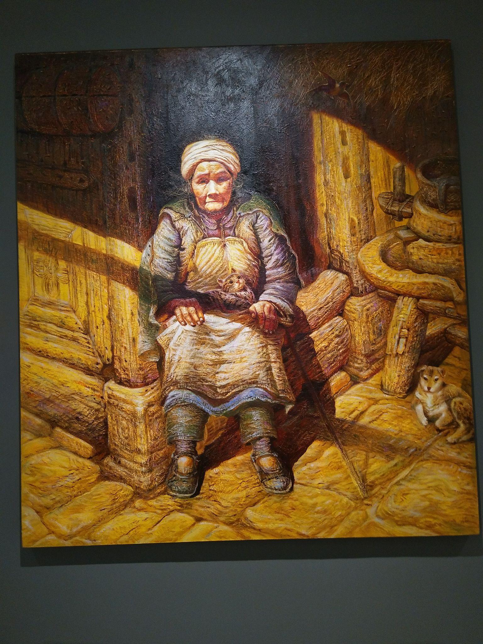 罗中立的油画作品父亲表达了什么