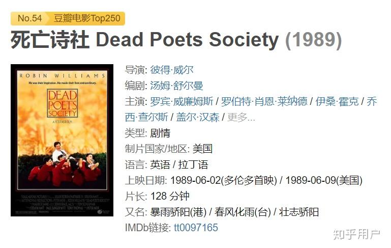 如何评价电影死亡诗社