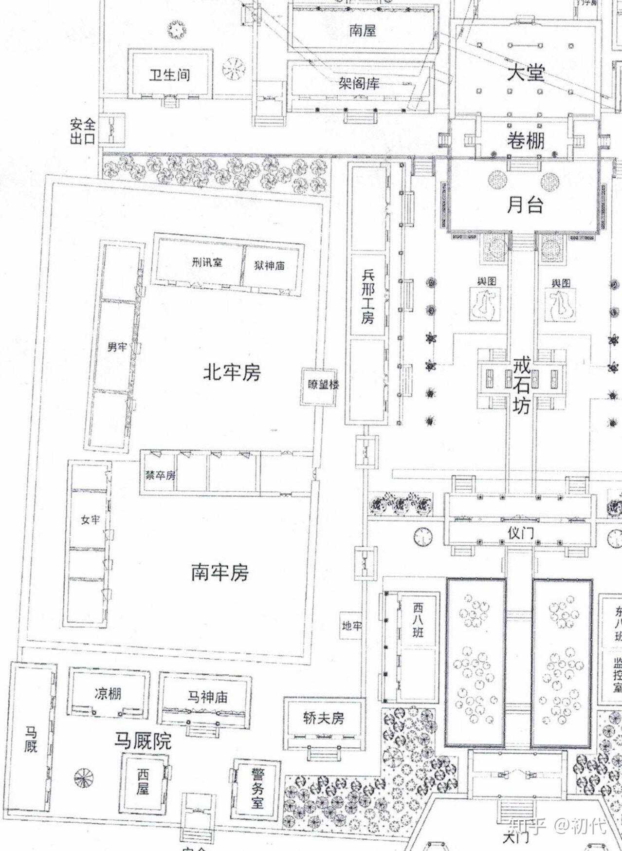 古代监狱和衙门一般都建在哪里,城内城外?怎么布局? - 知乎