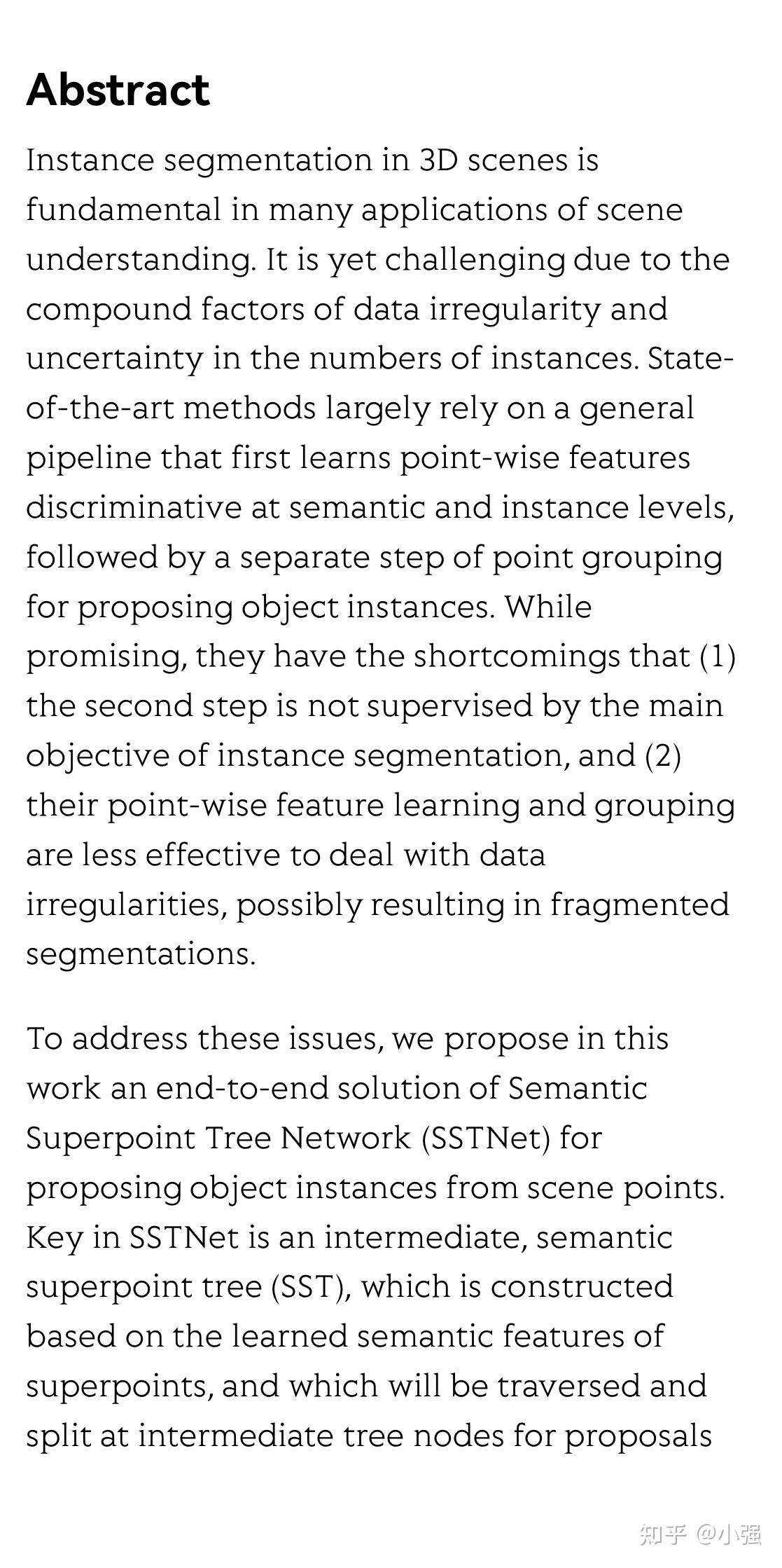 Instance Segmentation in 3D Scenes using Semantic Superpoint Tree ...