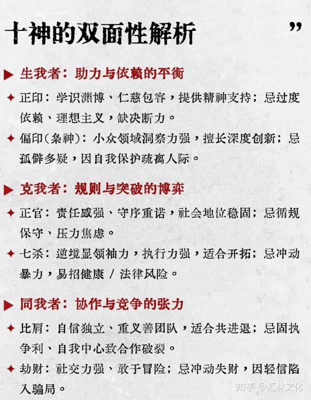 八字命理|十神关系🔹十神对照表🔹相生相克 - 知乎