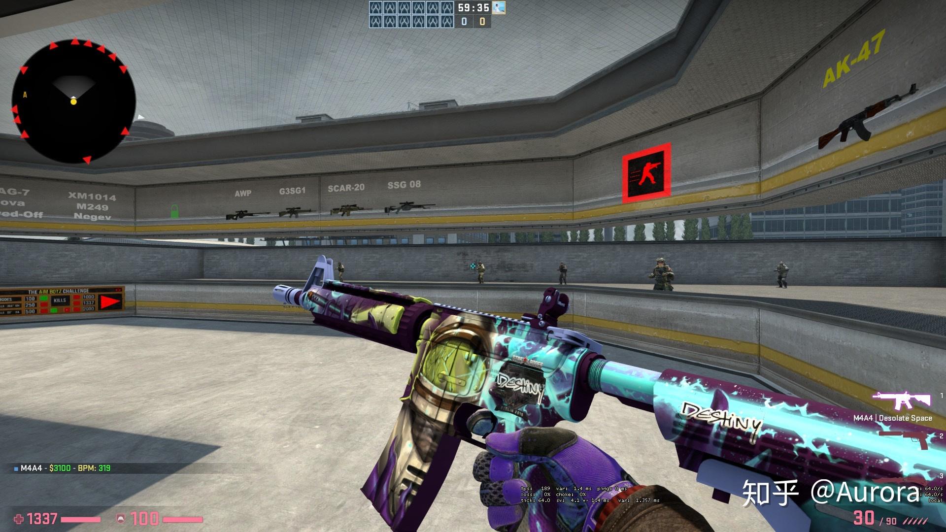 csgo的m4a4皮肤"死寂空间"吃磨损吗?国服和谐吗? - 知乎