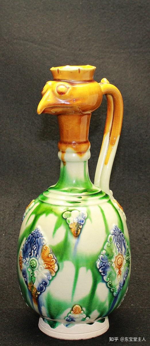 唐三彩 小壺 香炉 唐三彩 小壺 香炉 三彩柄付杯 文化遺産オンライン