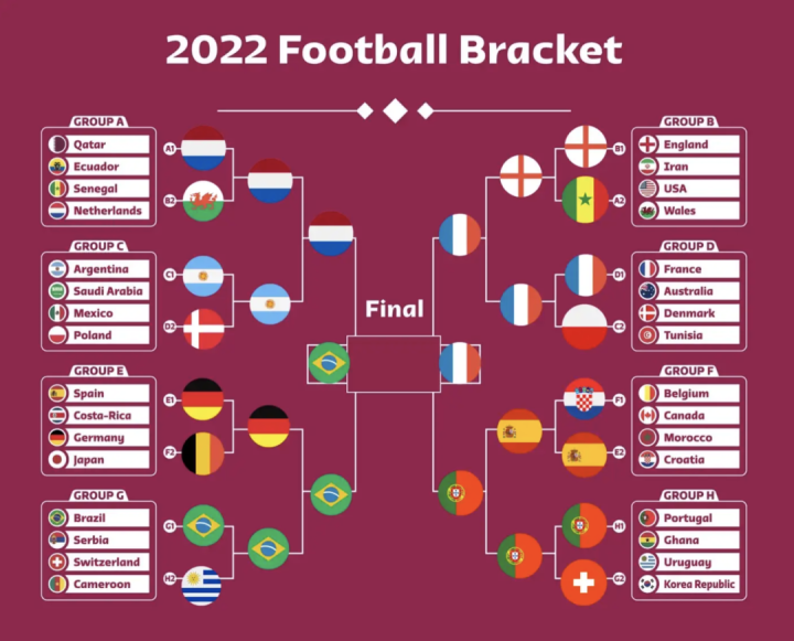 用Python可视化分析和预测了2022年FIFA世界杯，冠军果然是他们！