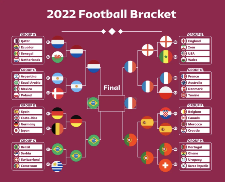 用Python可视化分析和预测了2022年FIFA世界杯,冠军果然是他们!