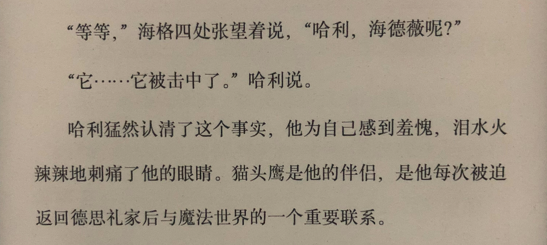 哈利很愛海德薇盧修斯很愛納西莎嗎