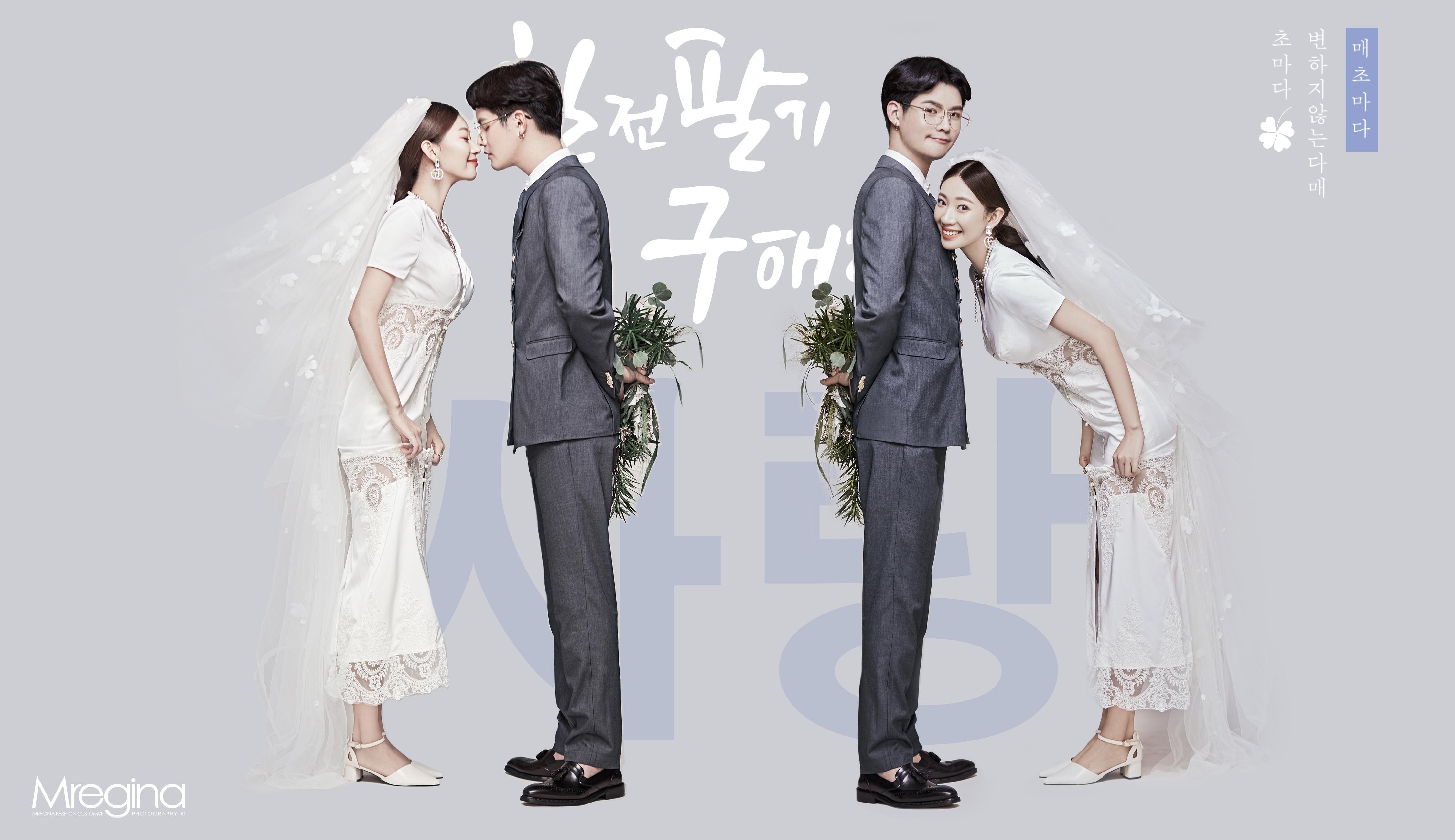 戴眼镜的人怎么拍婚纱照