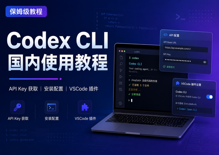 Codex CLI 国内使用教程：API Key 获取、安装配置、VSCode 插件一篇搞定 - 知乎