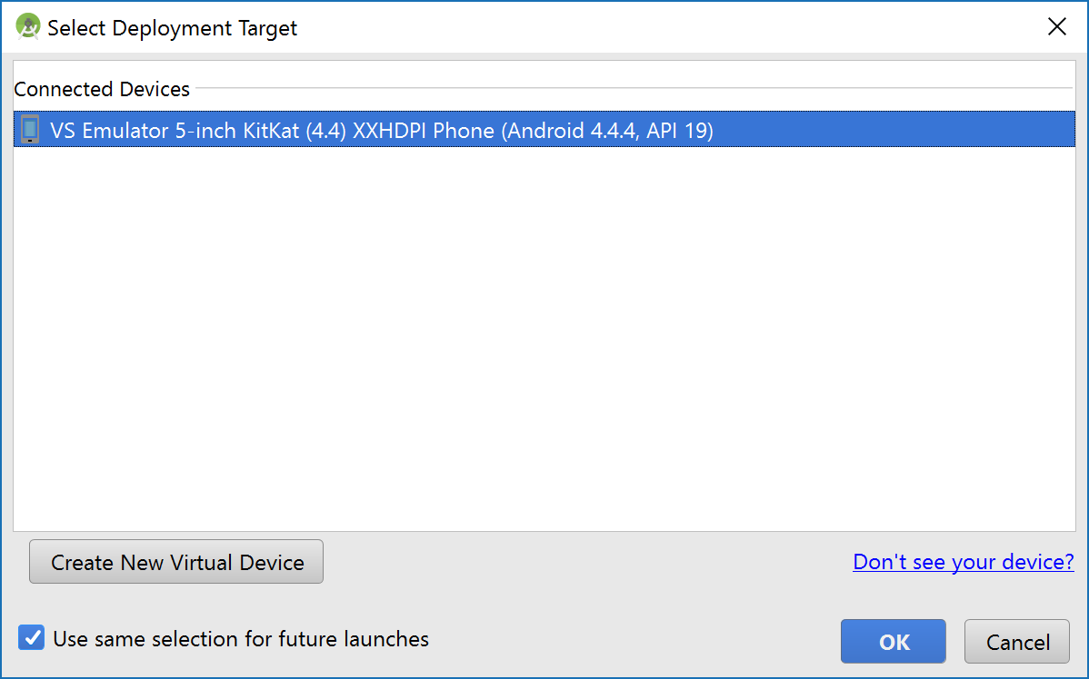 Using the Visual Studio Emulator for Android from Android Studio - 知乎