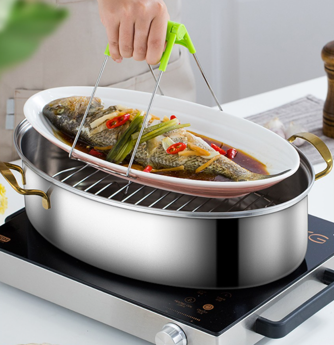 2021蒸鱼锅品牌推荐汇总蒸鱼锅哪个牌子好椭圆形蒸鱼锅怎么选蒸鱼神器