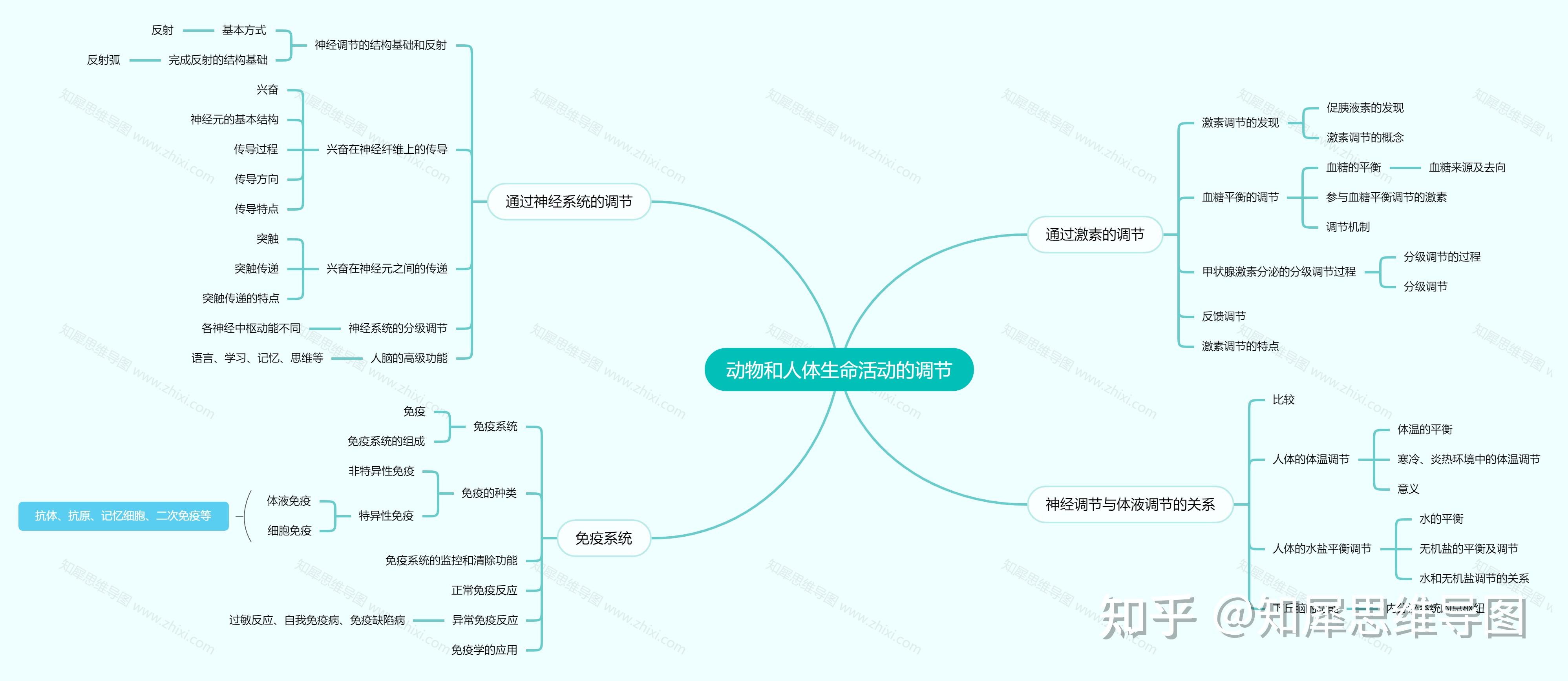 有没有高中生物必修三每一章的思维导图? 