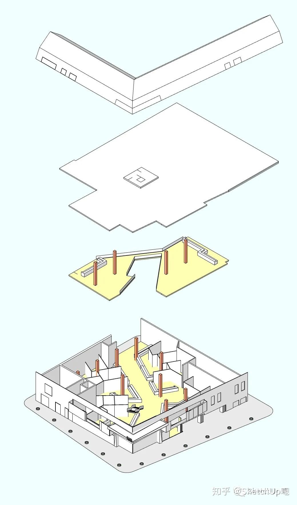 用SU+Layout如何轻松做出清新轴测图? - 知乎