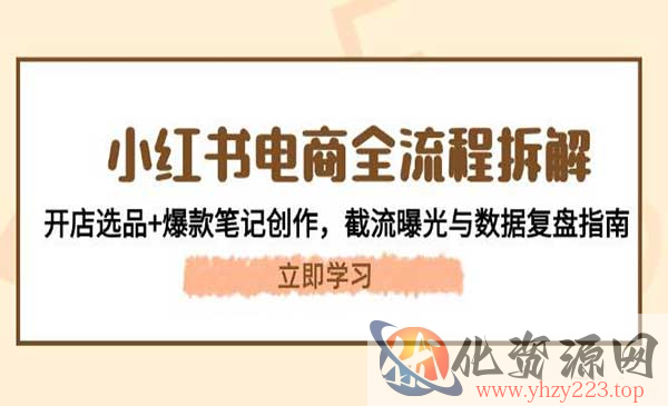 小红书电商全流程拆解_wwz