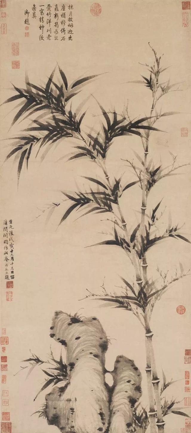 墨竹圖2 宋文同墨竹軸- 故宮