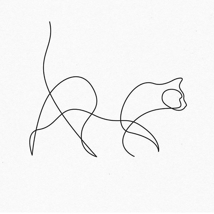 每张画都只由一根线画成,看似简单的作品却引得27万人追捧! - 知乎