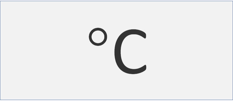 英文摄氏度°c符号的正确输入方法