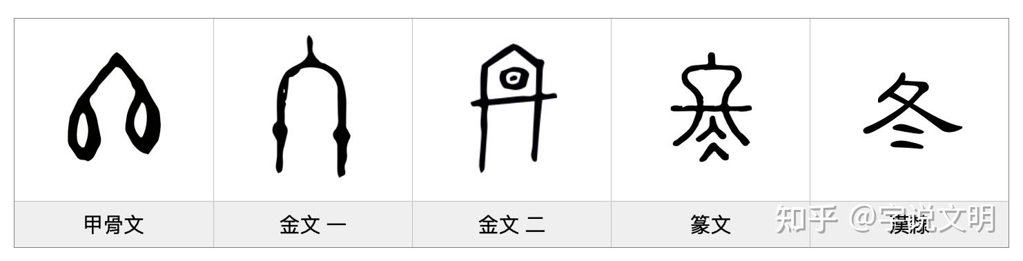 冬——每日一字·夂部字 - 知乎