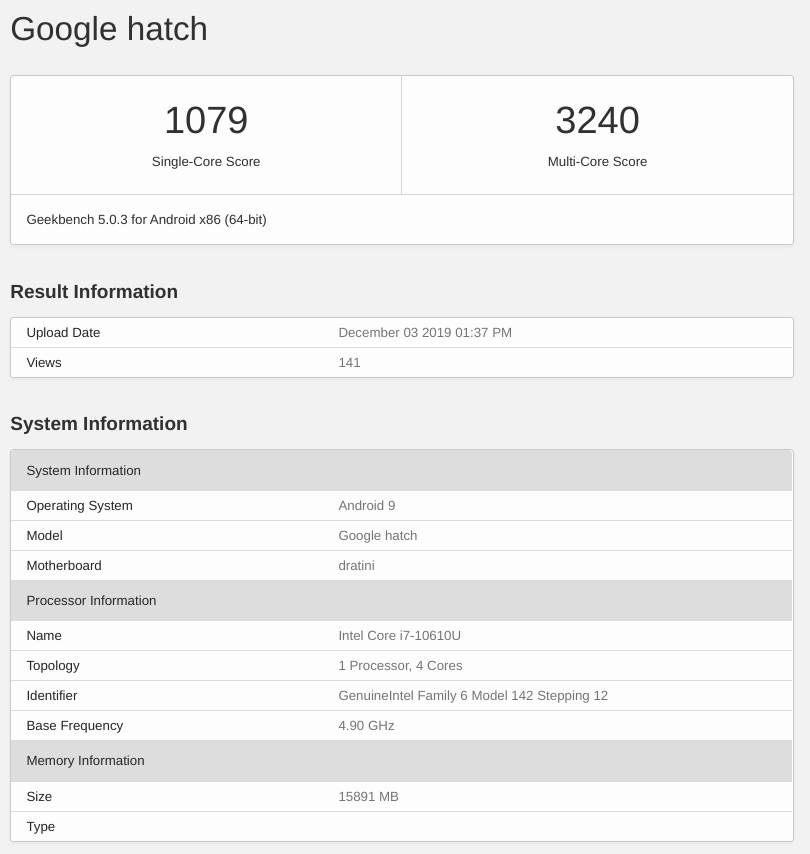 Chromebook Hatch 将配备第 10 代 Intel Core i7 芯片 - 知乎