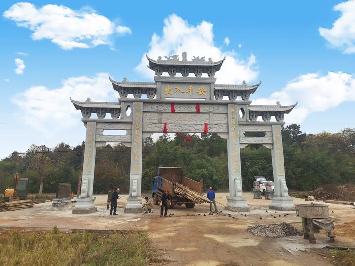 村头牌坊图片及动植物浮雕图案的浅层构成 - 知乎