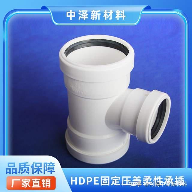 压盖式柔性承插连接HDPE静音排水系统管材管件 - 知乎