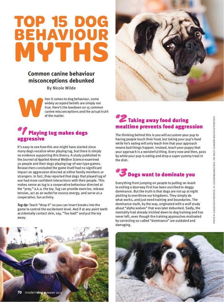 Top 15 Dogs Behavior Myths. 被误解的TOP15狗狗行为 - 知乎