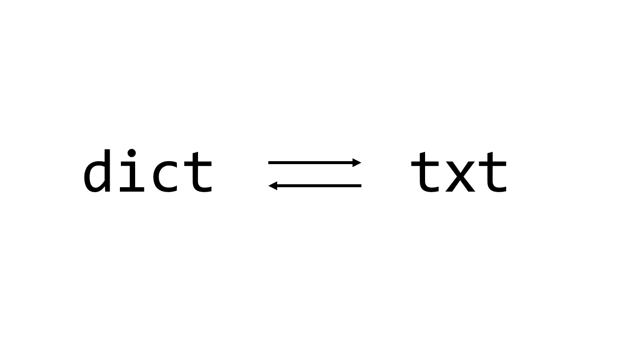 Python dict txt 