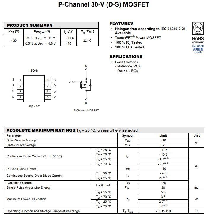 AO4407A场效应管：技术规格参数、工作原理与应用电路全解析 - 知乎