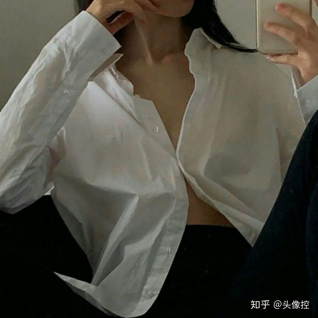 衬衫女头像霸气图片