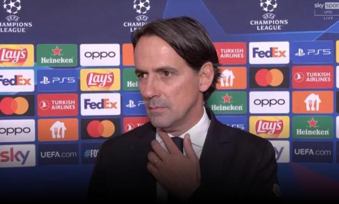 欧冠国米主帅小因扎吉很满意球队的表现