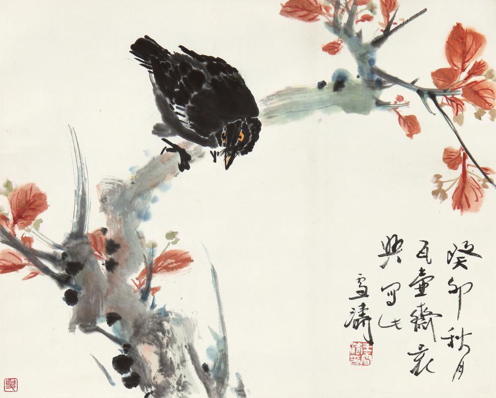 中国額 中国軸 王雪涛在銘 花鸟絵 近現代 中國古美術 王雪涛先生花鸟画的艺术特点– Champaign Magazine