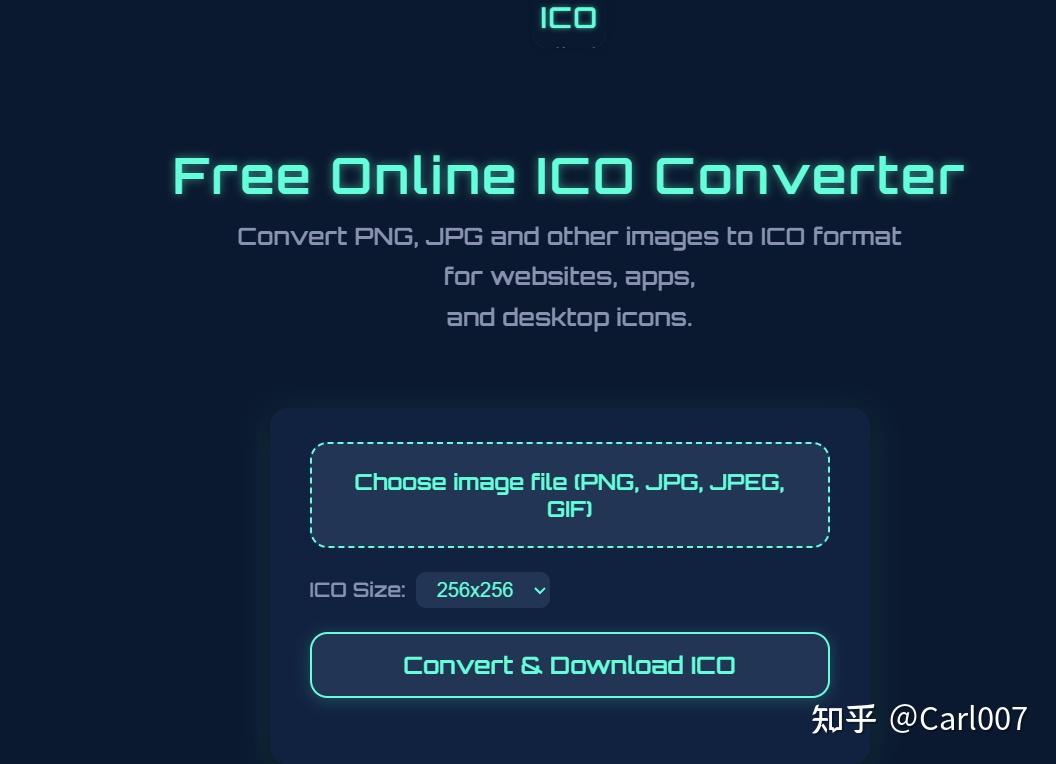 怎么将png图标转换成ico格式的图片? - 知乎