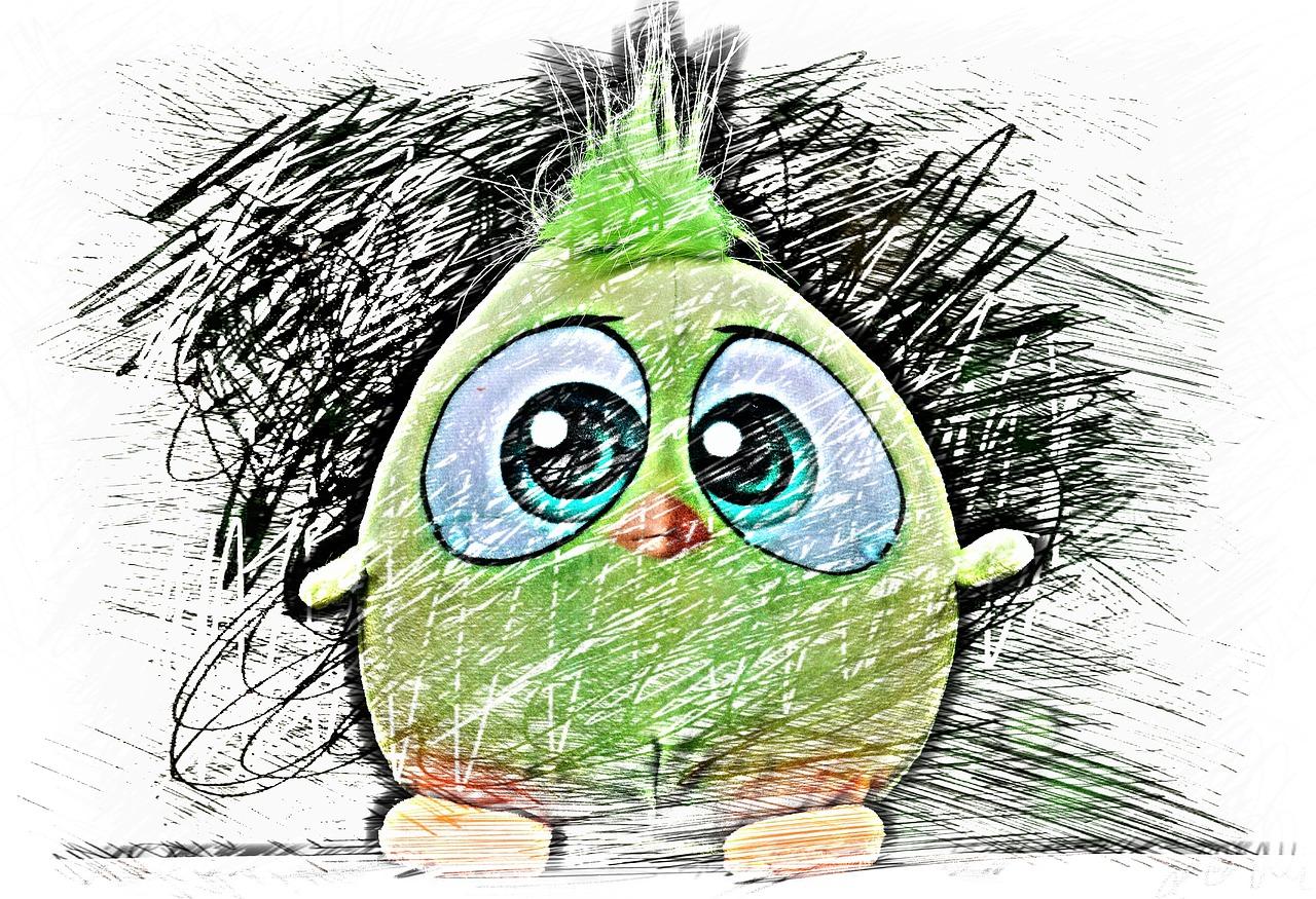 翱翔蓝天的小鸟