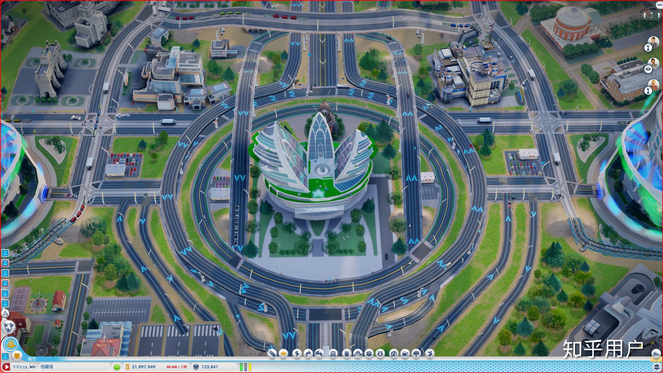 《模拟城市》5如何设计一个不拥堵的十字路口?