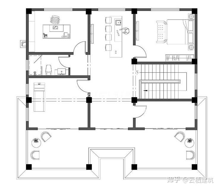 開間11米進深12米坐南朝北的自建房怎麼設計圖紙