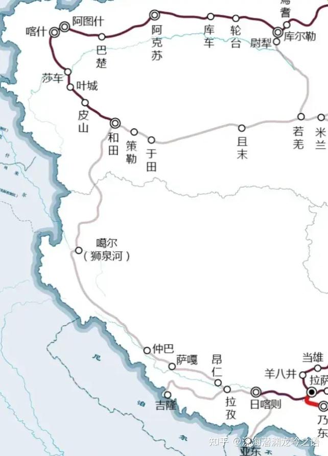 拉萨至林芝铁路地图图片