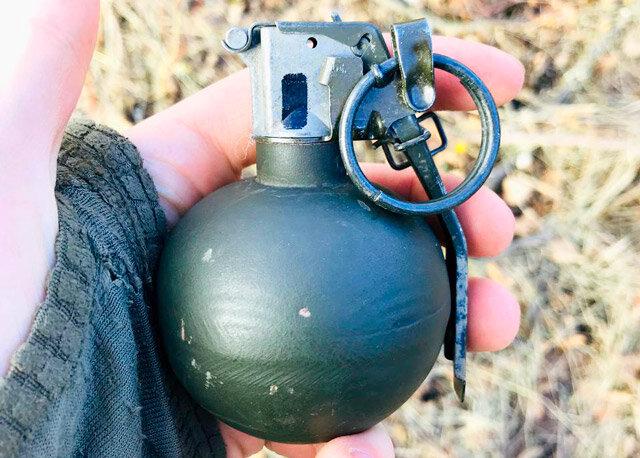 西方军用掌心雷"m67"手榴弹