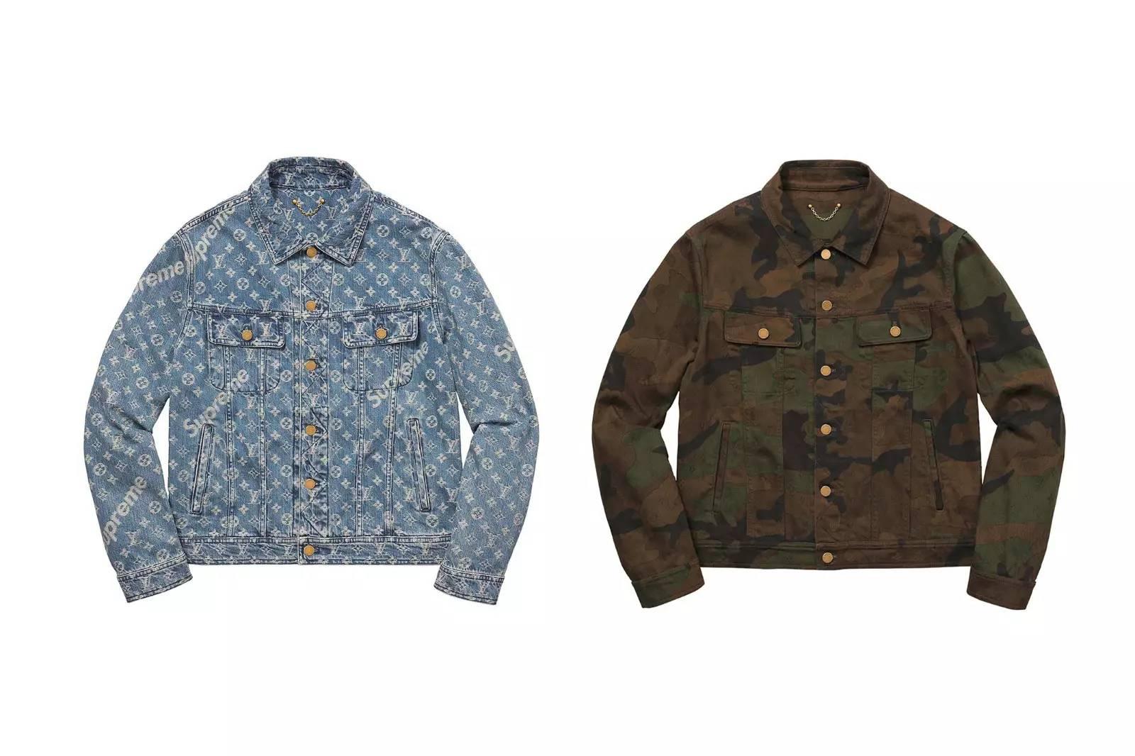 lvsupreme牛仔外套是有两个版本吗