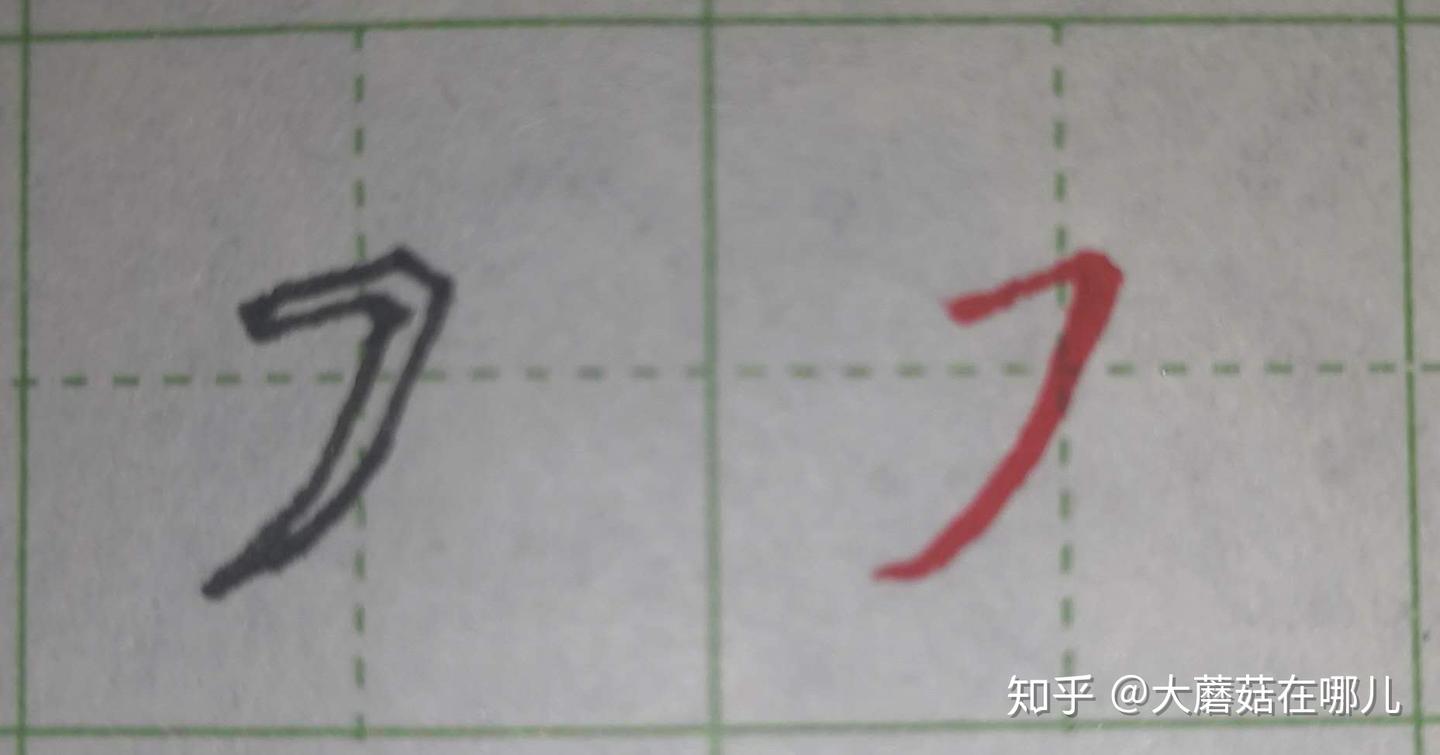 硬笔笔画练习之撇画 - 知乎