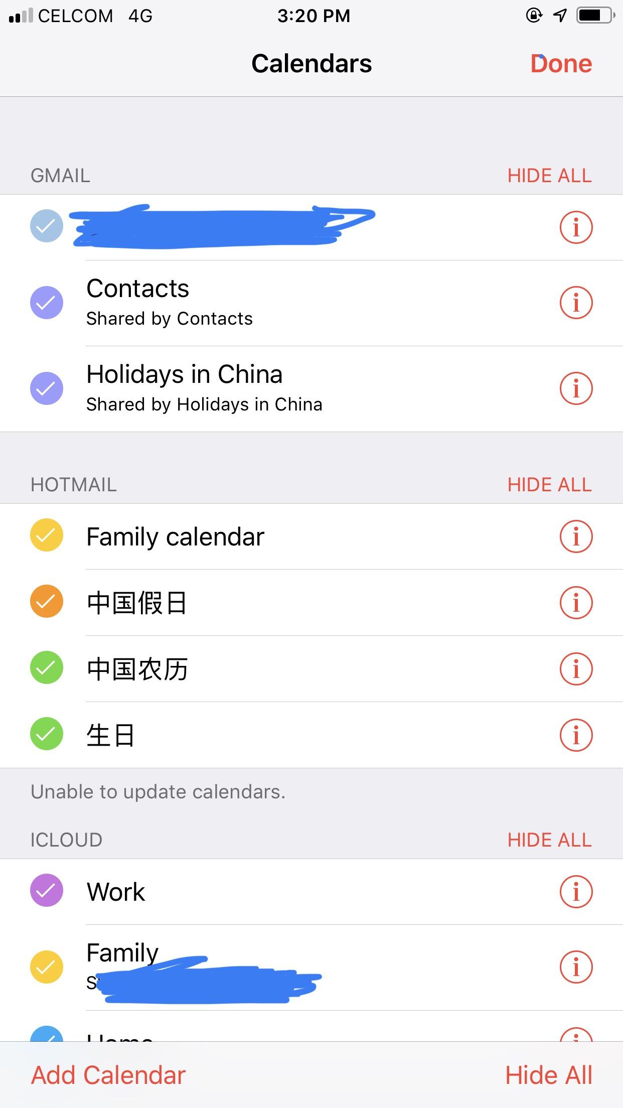 iPhone 自带日历中以前记录的事件都消失了，设置里全部同步也没用。请问有办法吗？ - 知乎